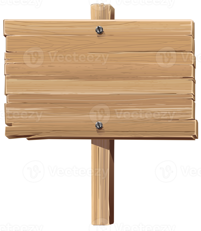 illustration de signe de bois png