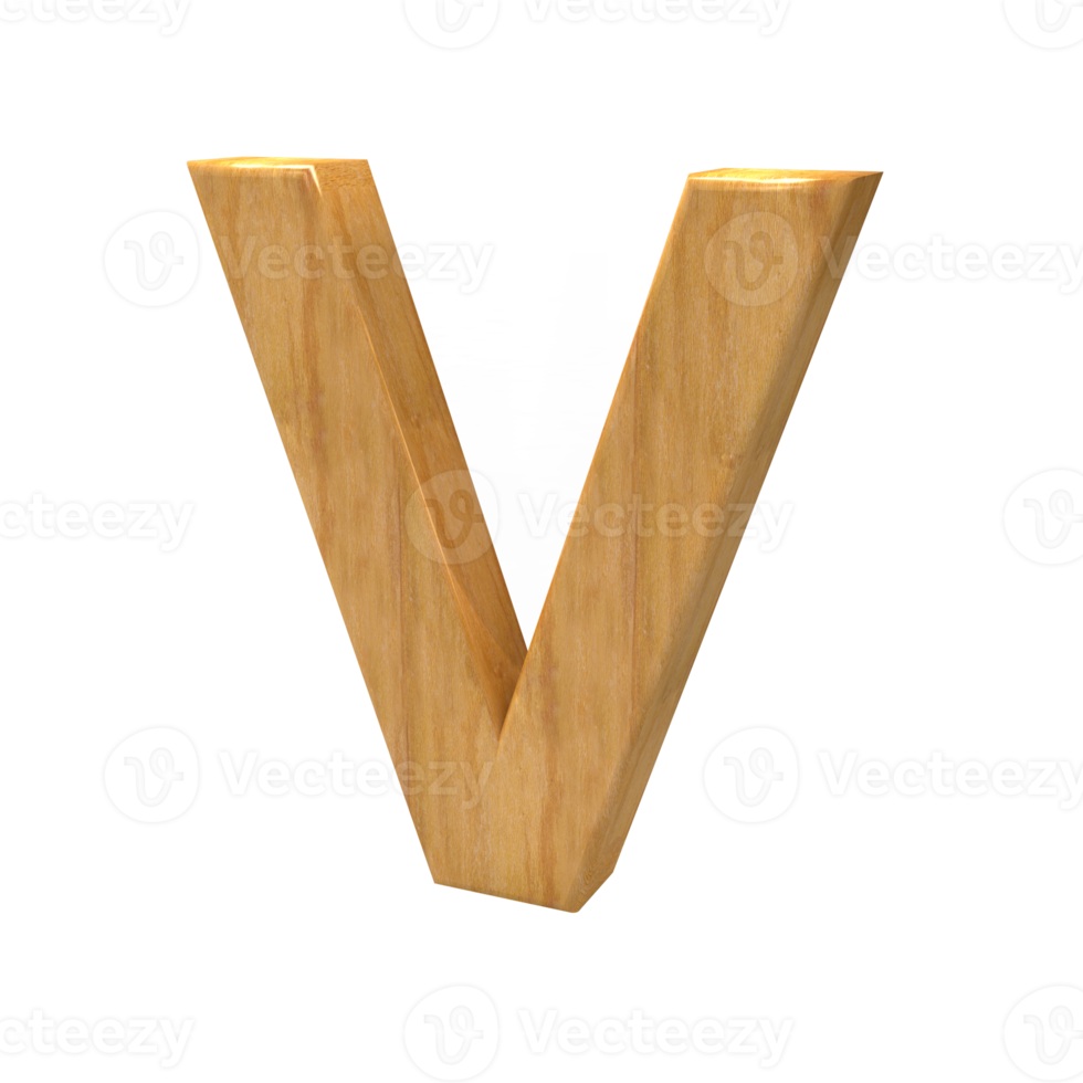 3D wood text alphabet letters png