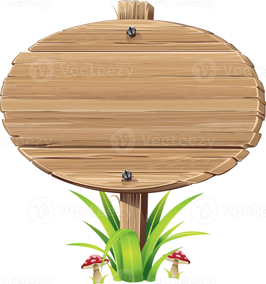 wood sign illustration png