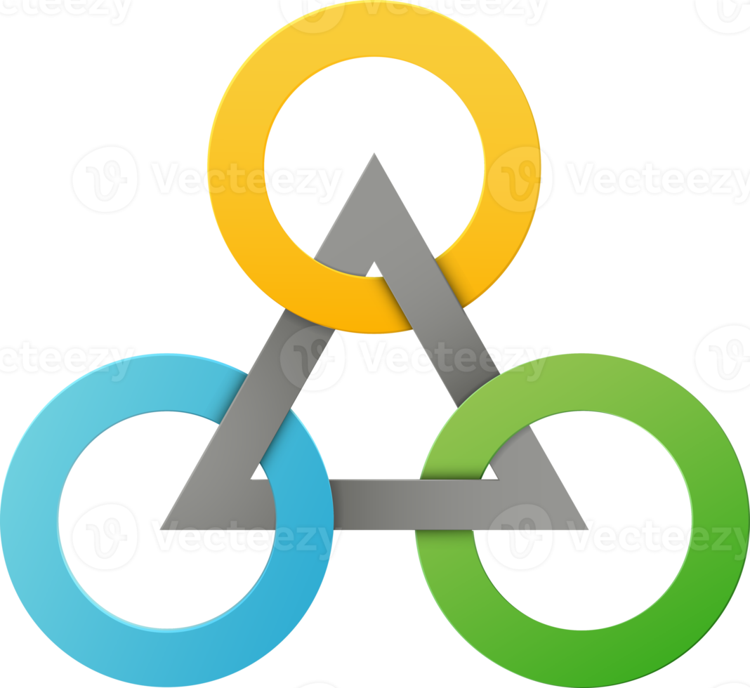 modèle d'infographie de cercle abstrait png