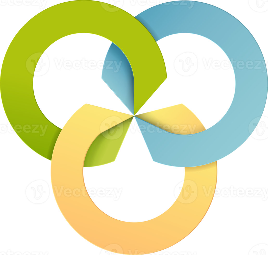Abstract circle infographic template png