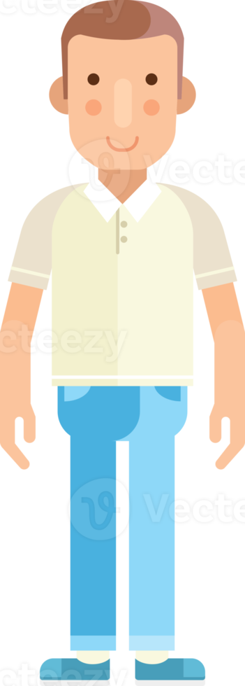 man people flat color icon png