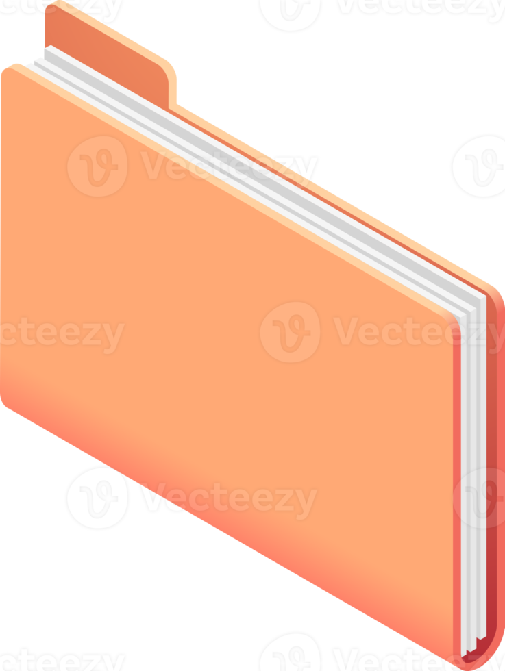 Folder isometric color png