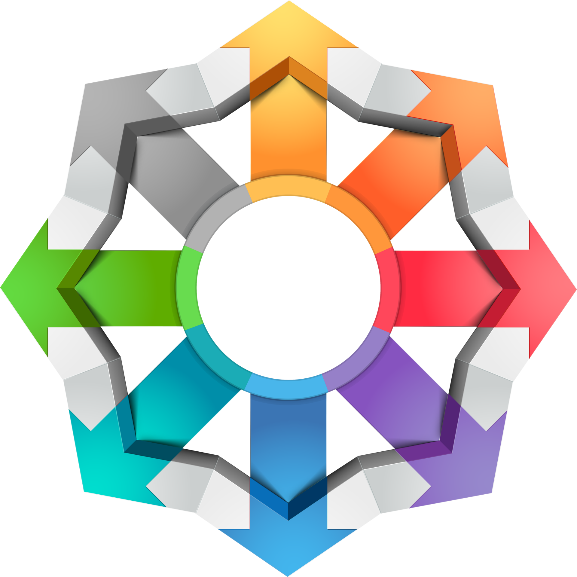 Arrow circle diagram background 19023963 PNG