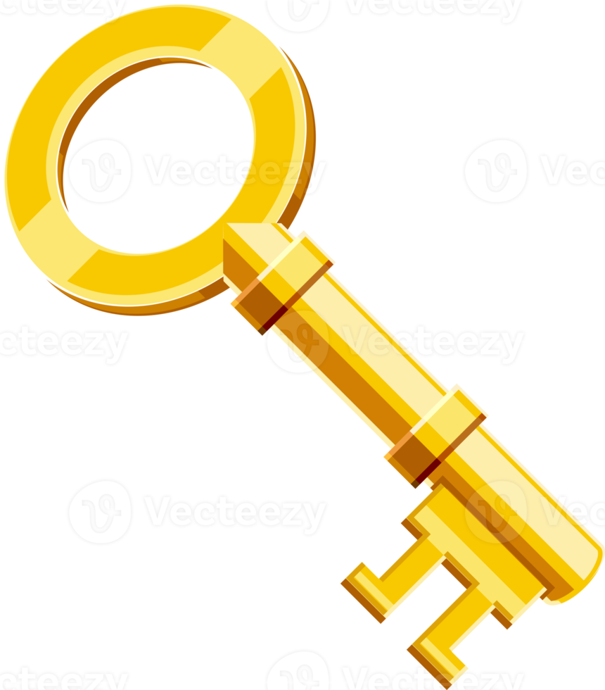 gold key icon png