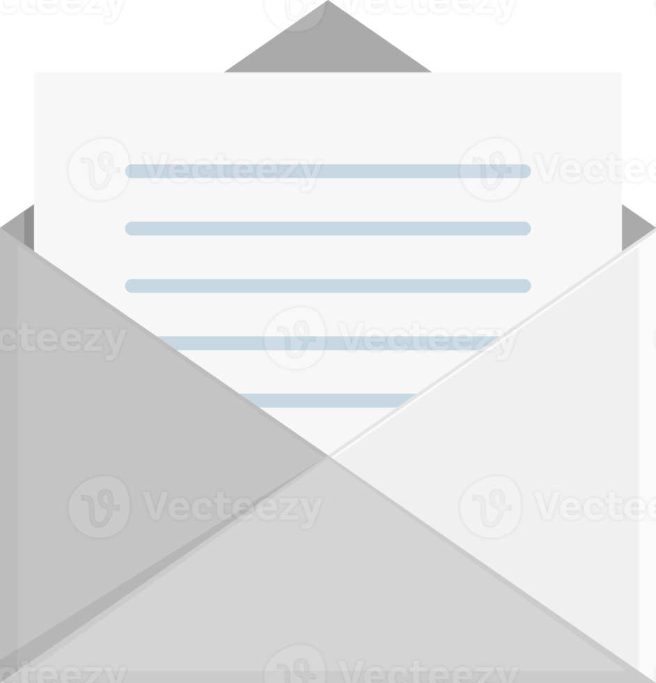 letter mail open icon png