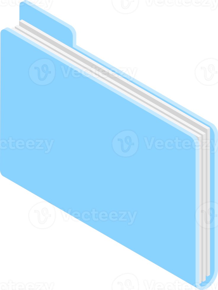 Folder isometric color png