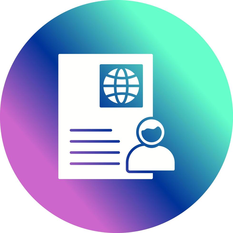Global Profile Vector Icon