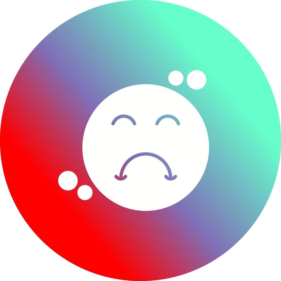 Upset Vector Icon