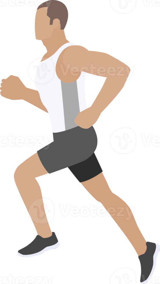 woman exercises flat color png