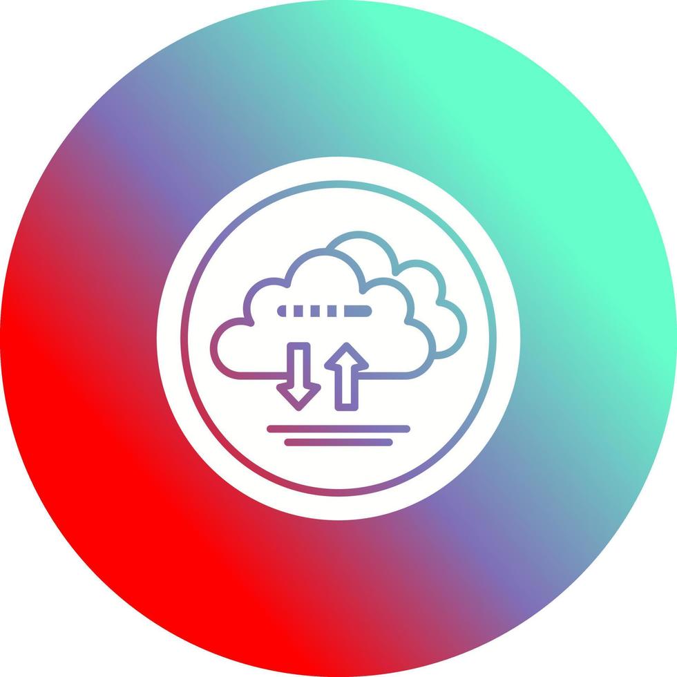 Cloud Data Vector Icon