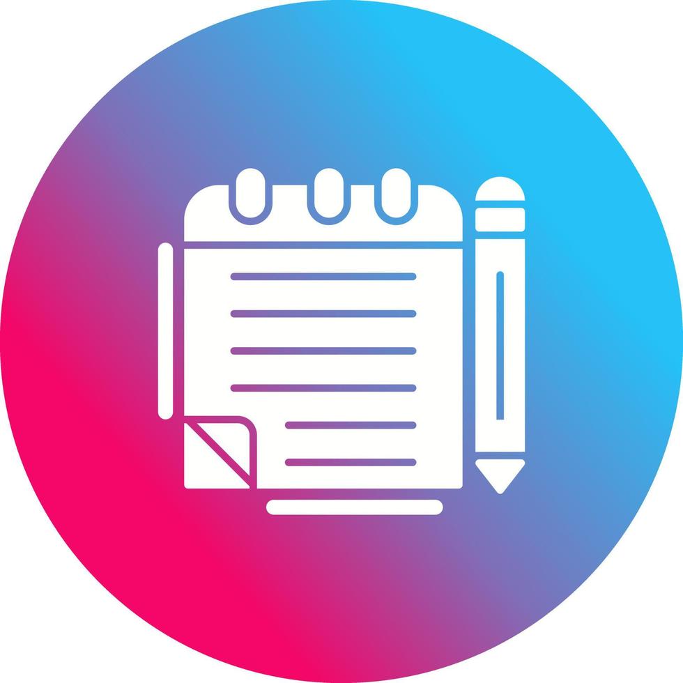 Notepad Vector Icon