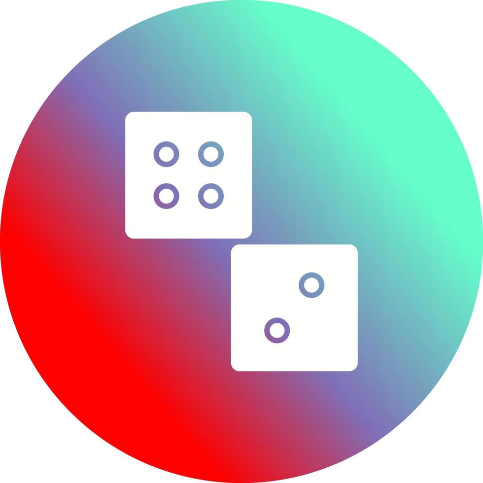 Unique Dice Vector Icon