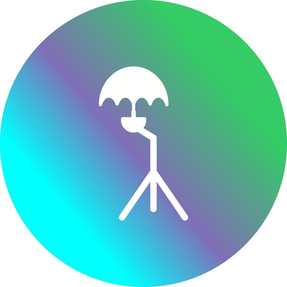 Unique Umbrella Stand Vector Icon