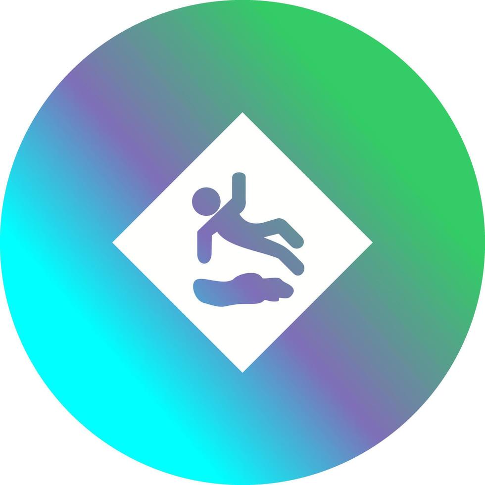 Danger of Slipping Vector Icon