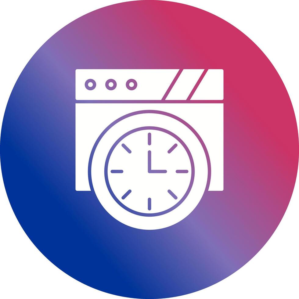 Wall Clock Vector Icon