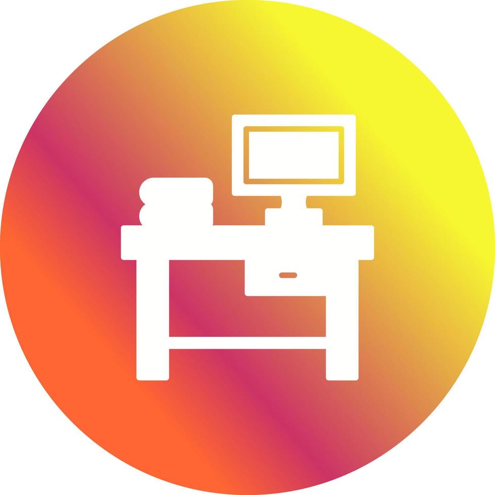 icono de vector de mesa