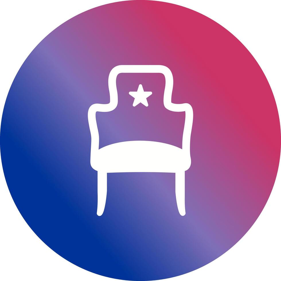 icono de vector de asiento