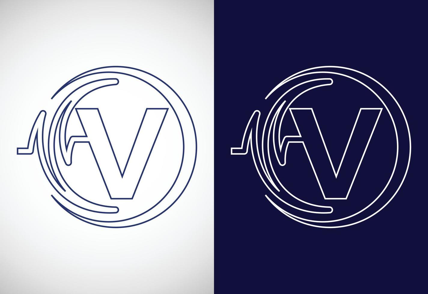 alfabeto v inicial con pulso de salud. diseño de logotipo de latido del corazón de arte lineal. logotipo para negocios médicos o de salud vector
