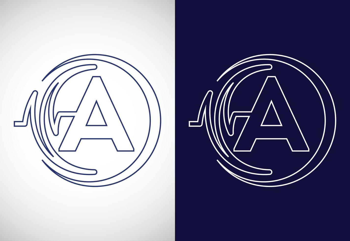 Initial A alphabet with health pulse. Line art heartbeat logo design. Logo for medical or health business vector