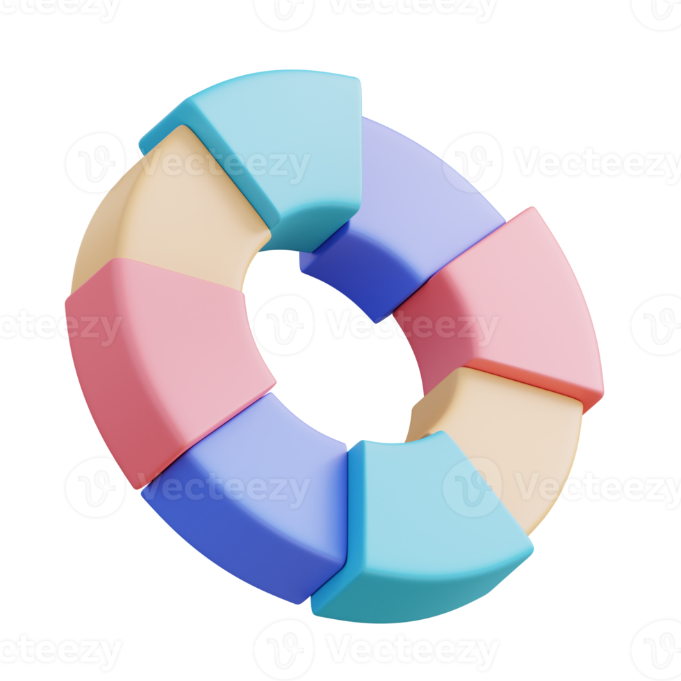 3D-Darstellung Kreis Farbpalette png