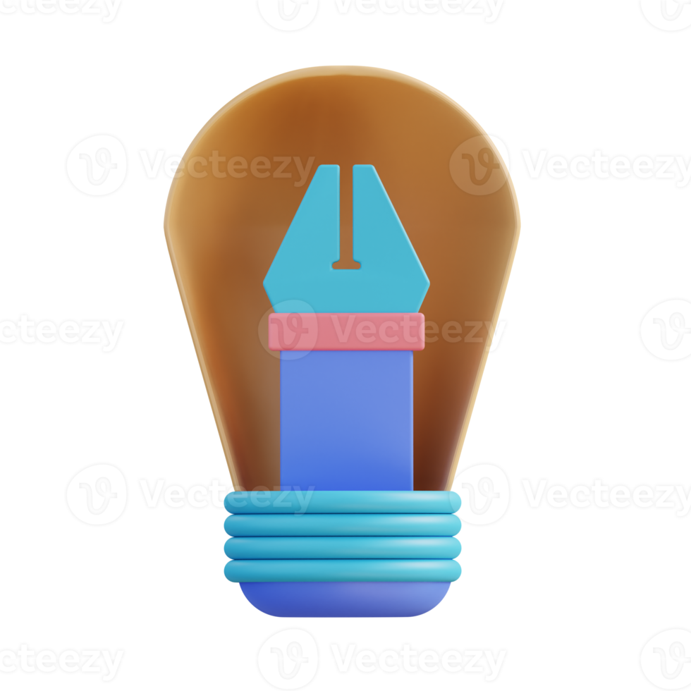 3d illustration idea design png
