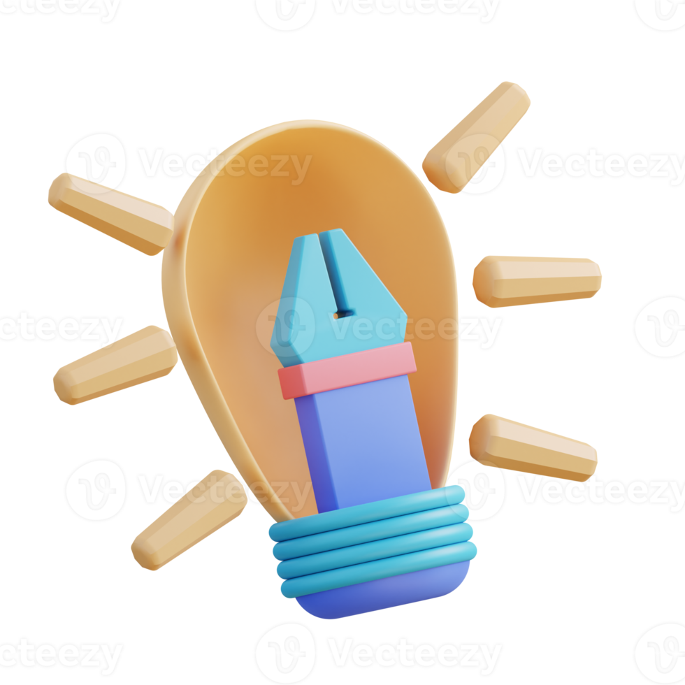 3d illustrator pen tool and idea png