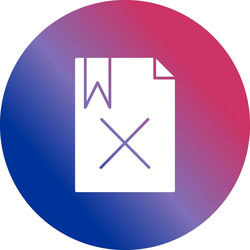 Unique Delete Vector Icon