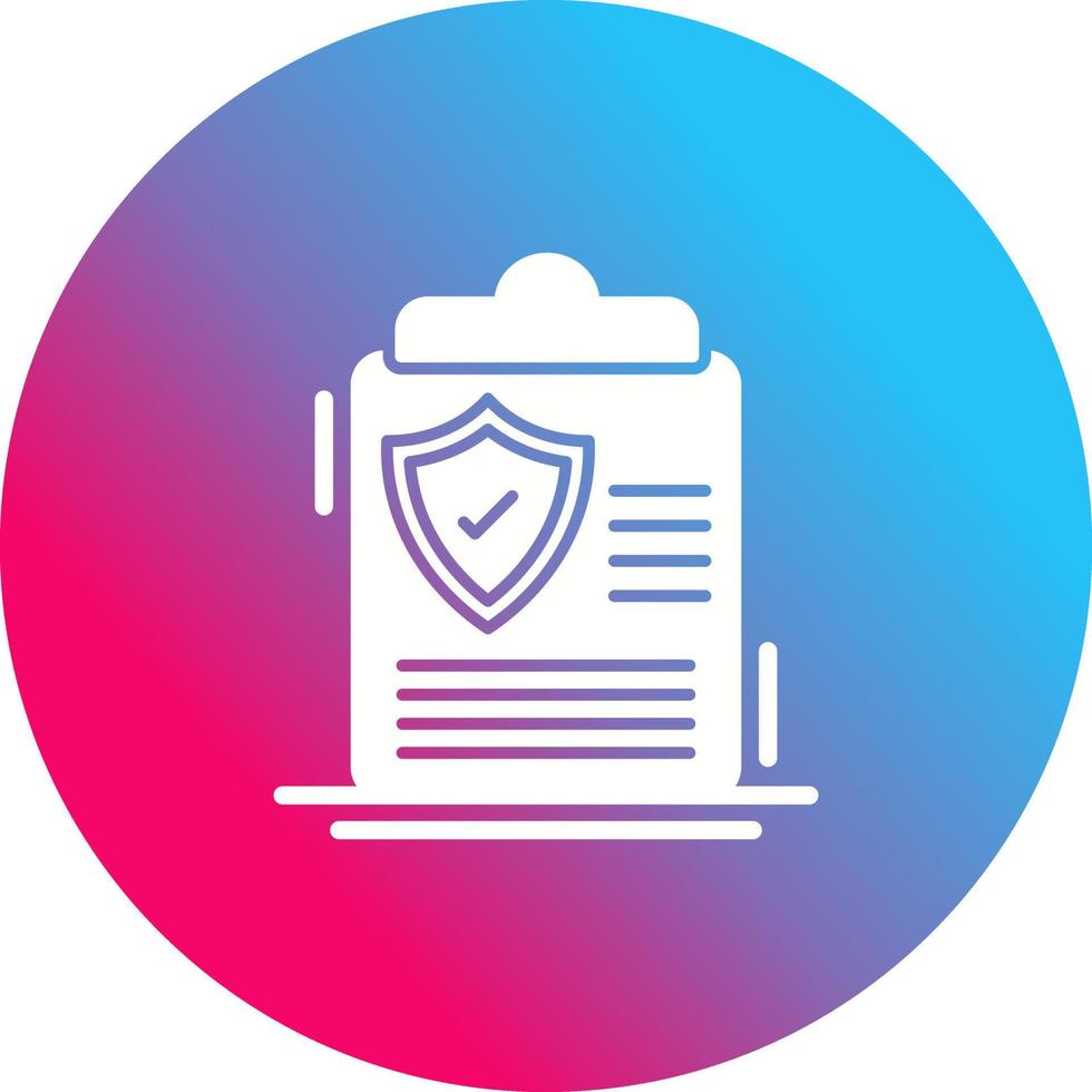 Insurance Policy Vector Icon