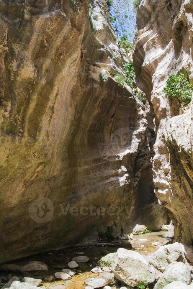 Avakas Gorge. Beautiful canyon in Cyprus. photo