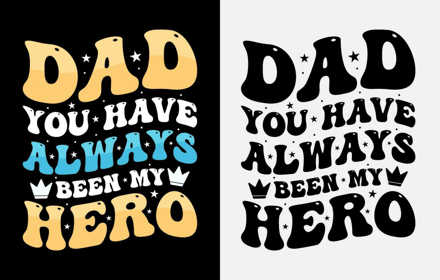 tipografía papá papá diseño de camiseta del día del padre, feliz camiseta del día del padre, camiseta de papá vector