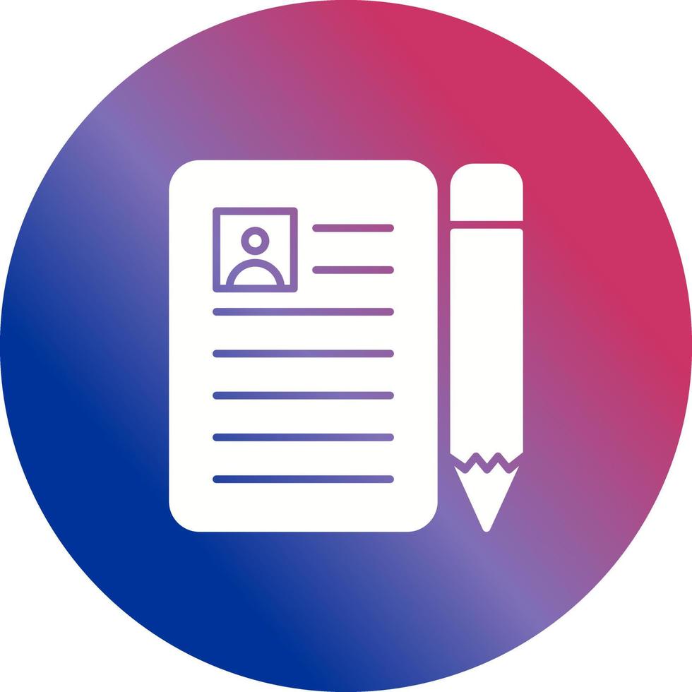 CV Vector Icon