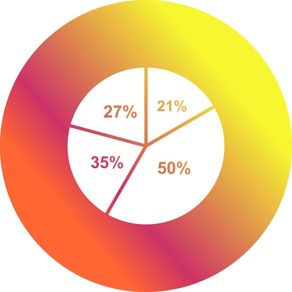 Pie Chart Vector Icon