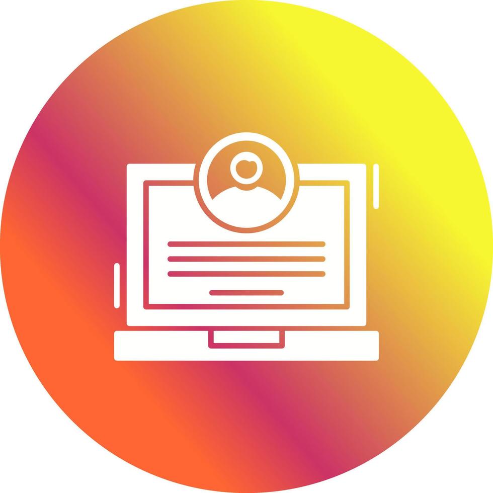 CV Vector Icon