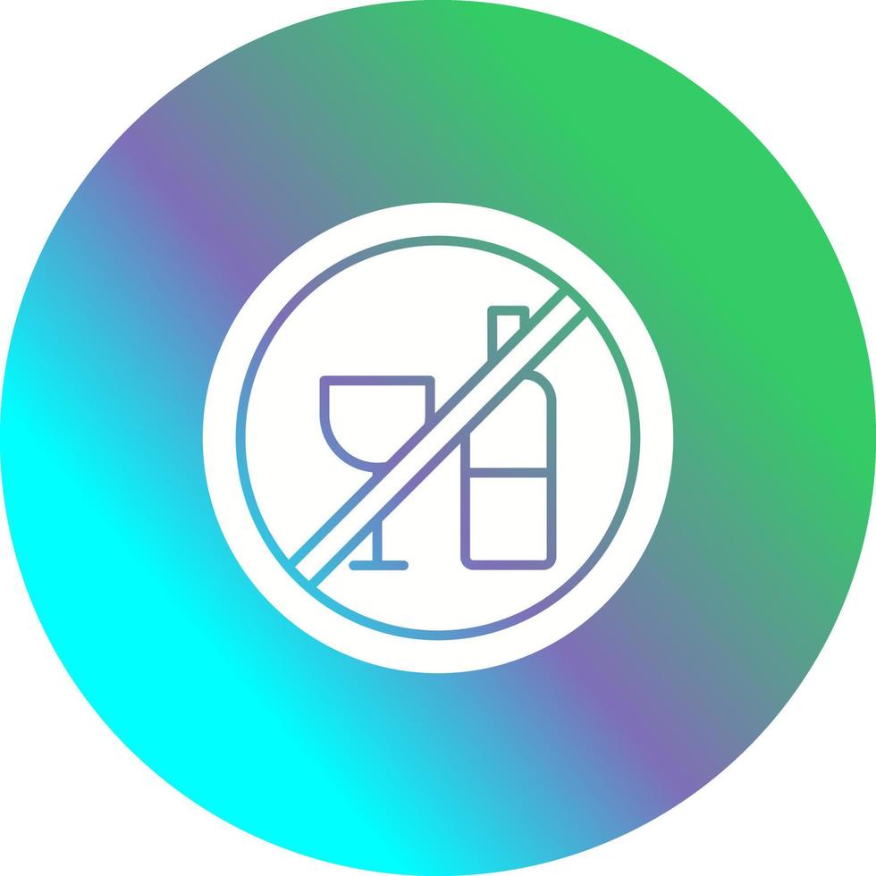 No Drinking Vector Icon