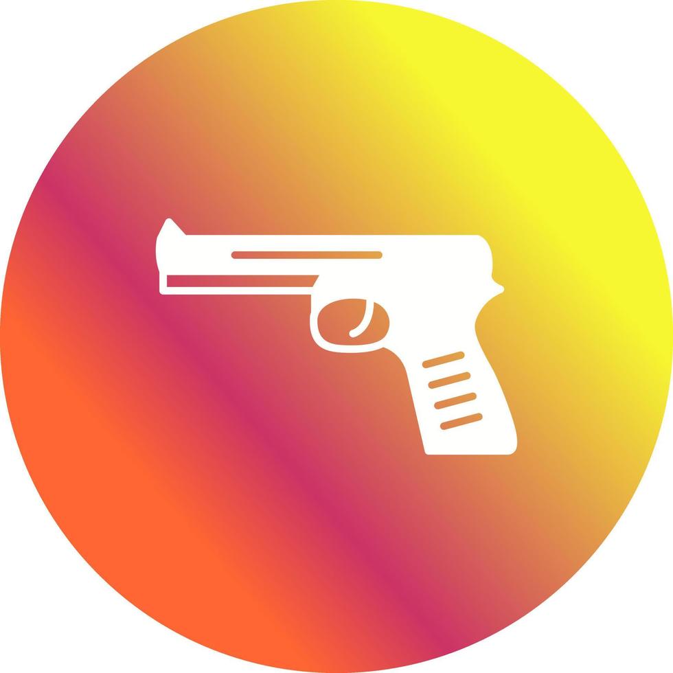 icono de vector de pistola única