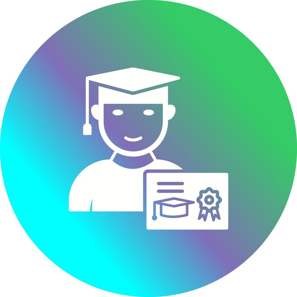 Unique Receiving Degree Vector Icon