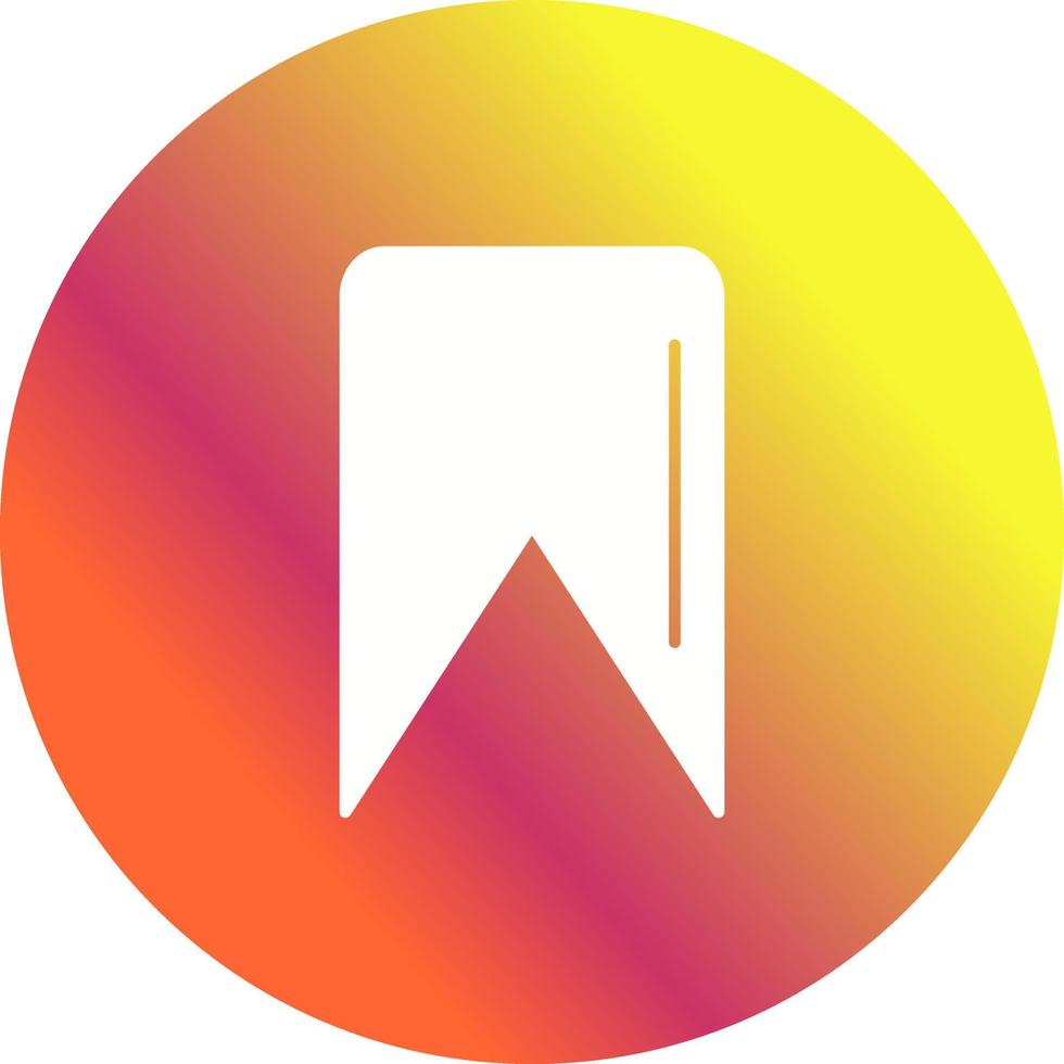 Unique Bookmark Vector Icon
