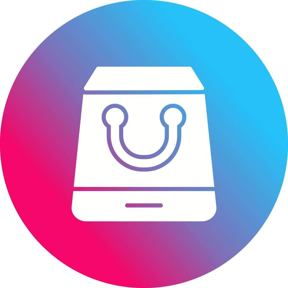 icono de vector de bolsa de compras