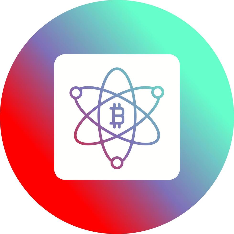 Bitcoin Science Vector Icon