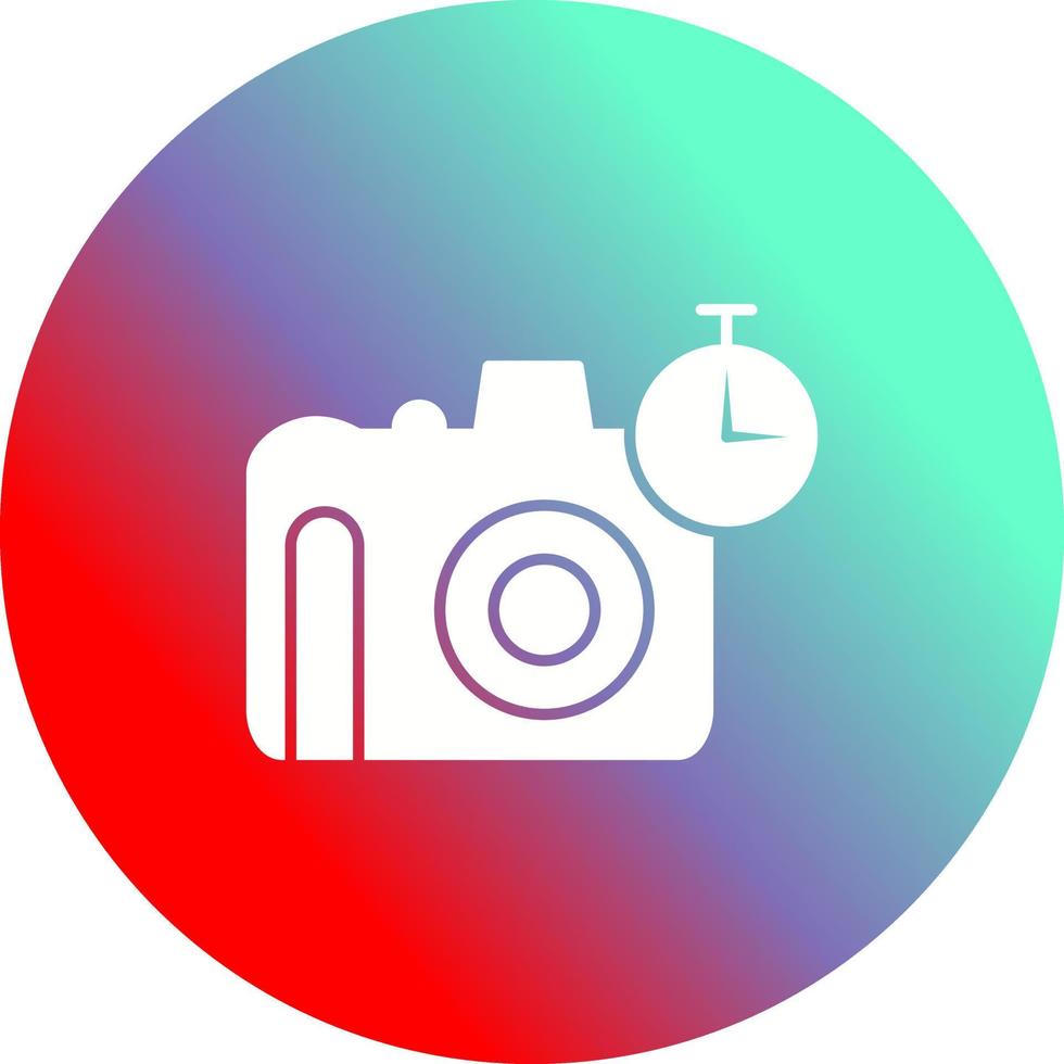 Unique Timer on Camera Vector Icon