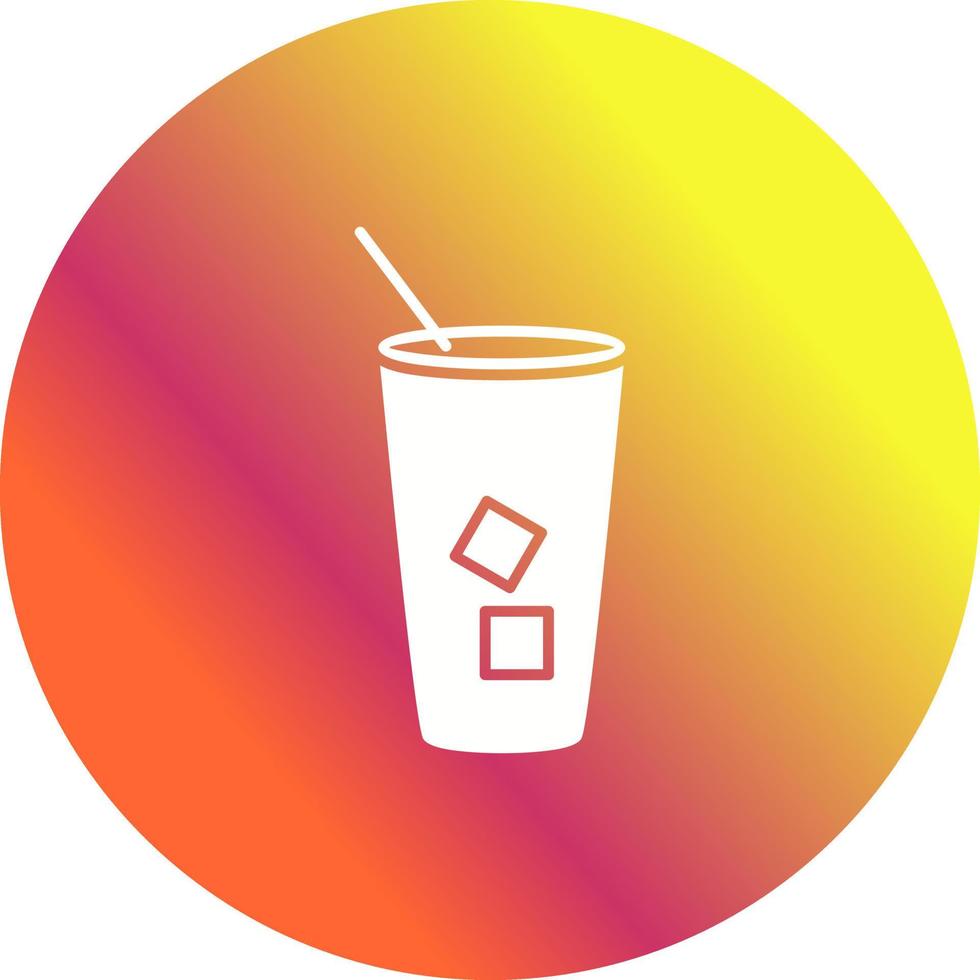 Iced Coffee Vector Icon