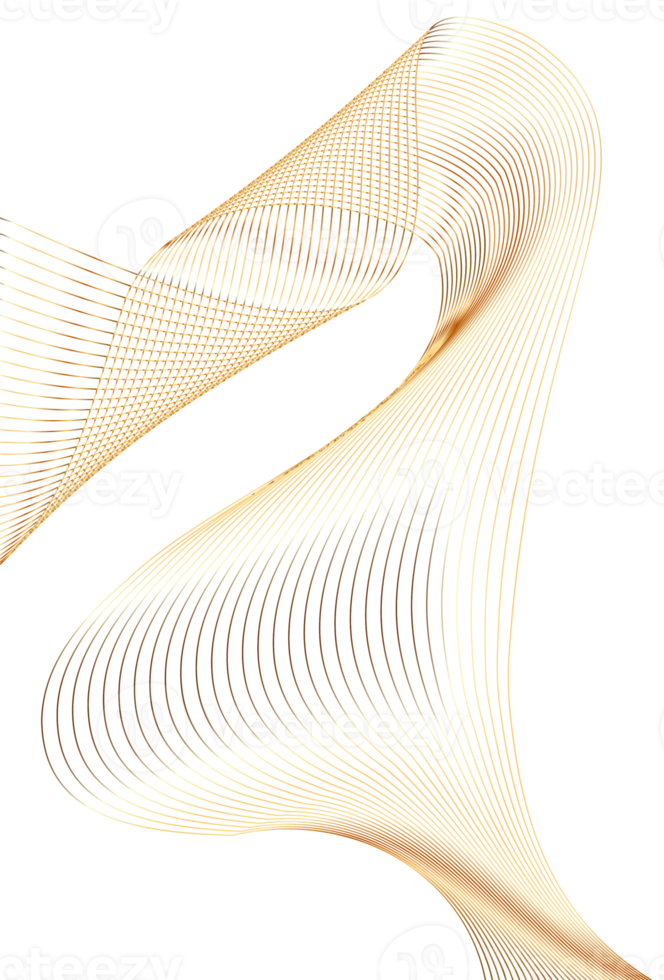 Abstract gold wave background . Modern template abstract design flowing particles wave backdground png