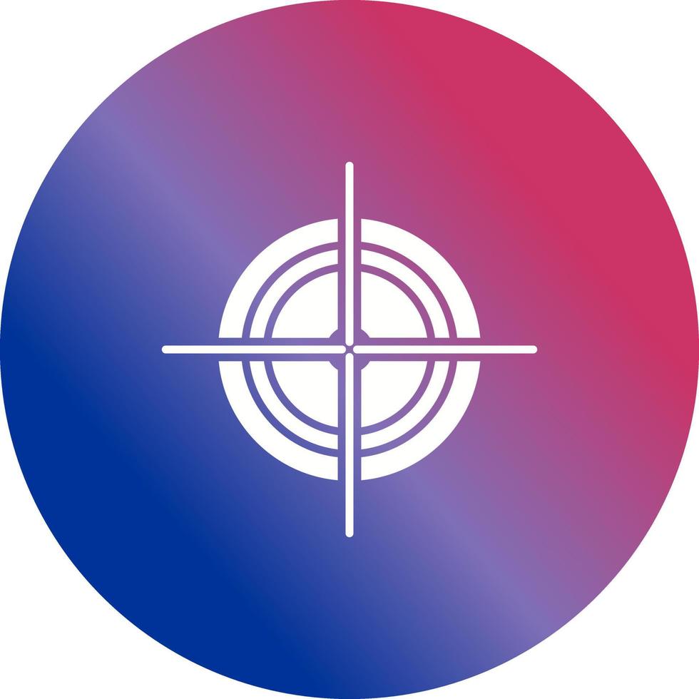 Unique Target Vector Icon