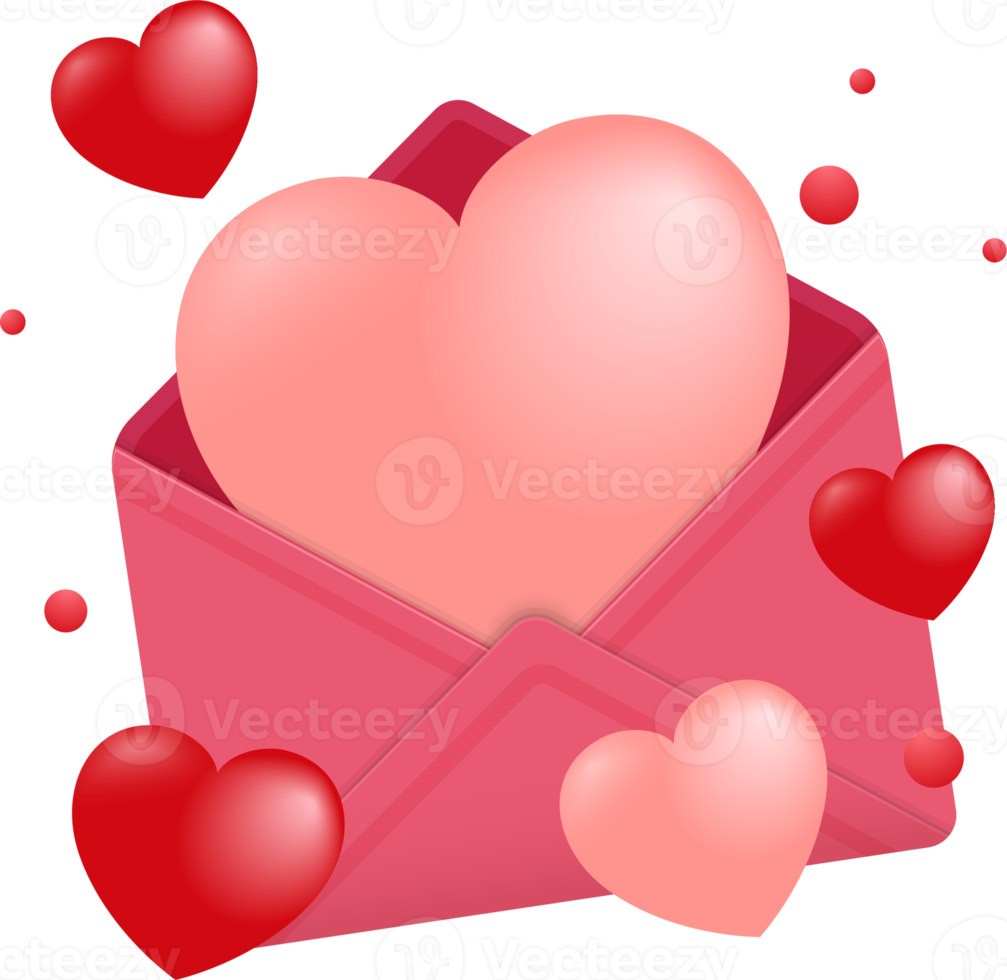 Valentine's day background with red and pink hearts.Suitable for Valentine's Day and woman Day and wedding invitation. png