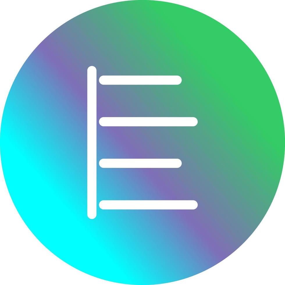 Unique Left Align Vector Icon