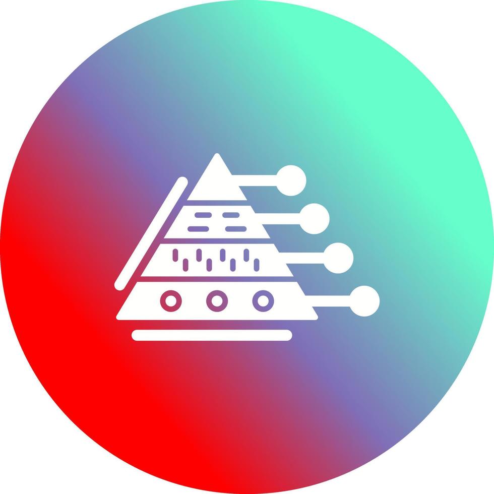 Pyramid Graph Vector Icon