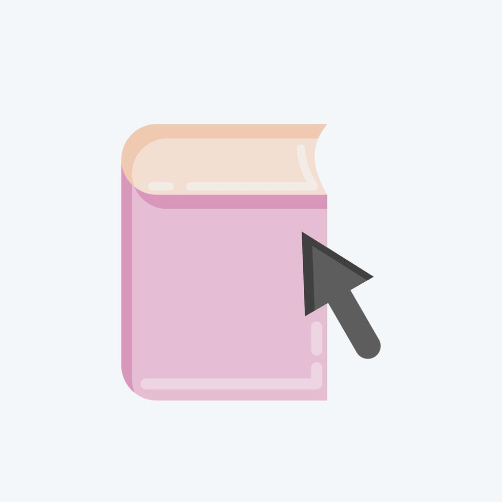 Icon Ebook. related to Education symbol. flat style. simple design editable. simple illustration vector