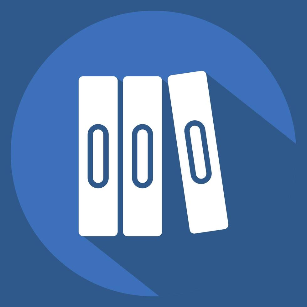 Icon Self Study. related to Education symbol. long shadow style. simple design editable. simple illustration vector