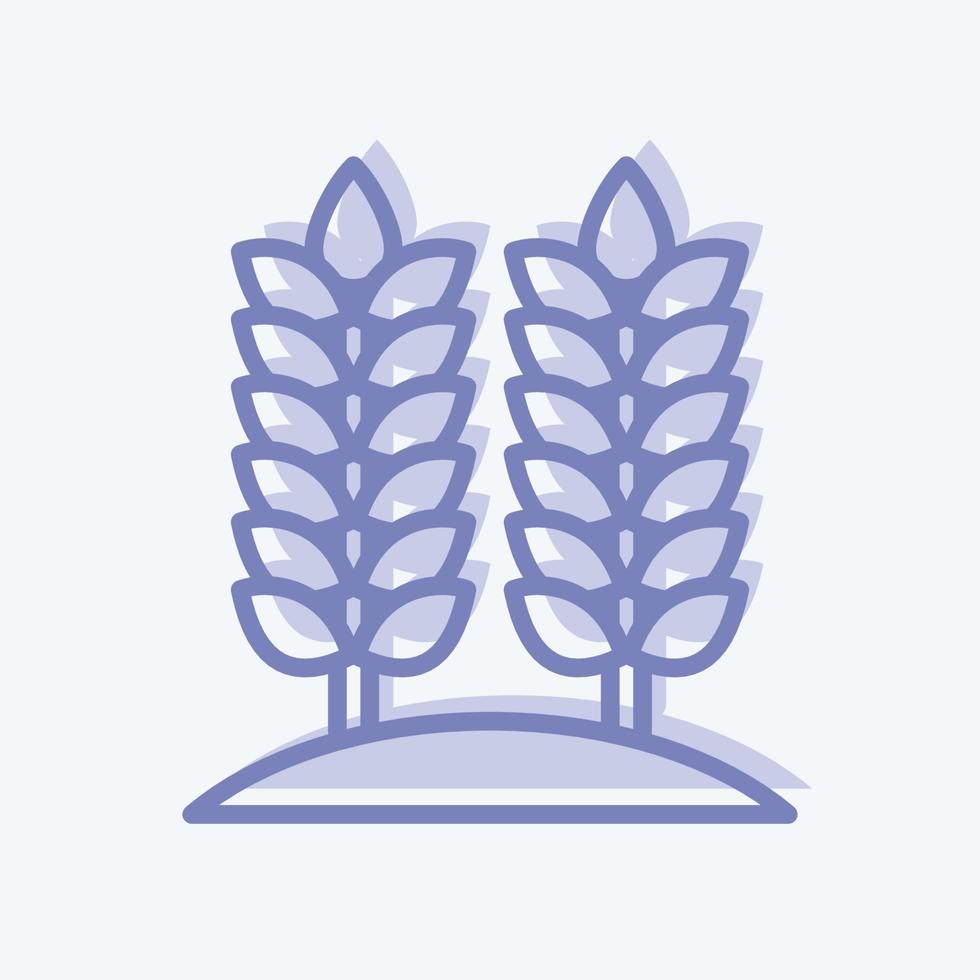 Icon Agriculture. related to Environment symbol. two tone style. simple illustration. conservation. earth. clean vector